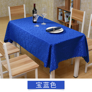 酒店餐饮提花桌布饭店餐厅大排档台布方形长方形茶几桌布盖布简约