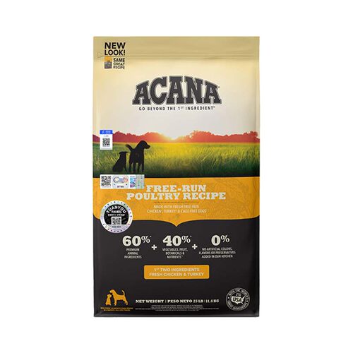 ACANA/爱肯拿经典草原家禽配方鸡肉味狗粮11.4kg
