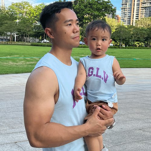 AlphaGym彩虹乐园亲子背心