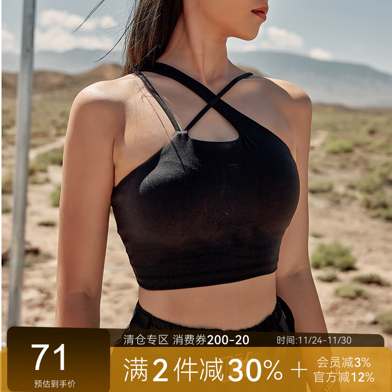 alphagym多穿法辣妹不对称文胸