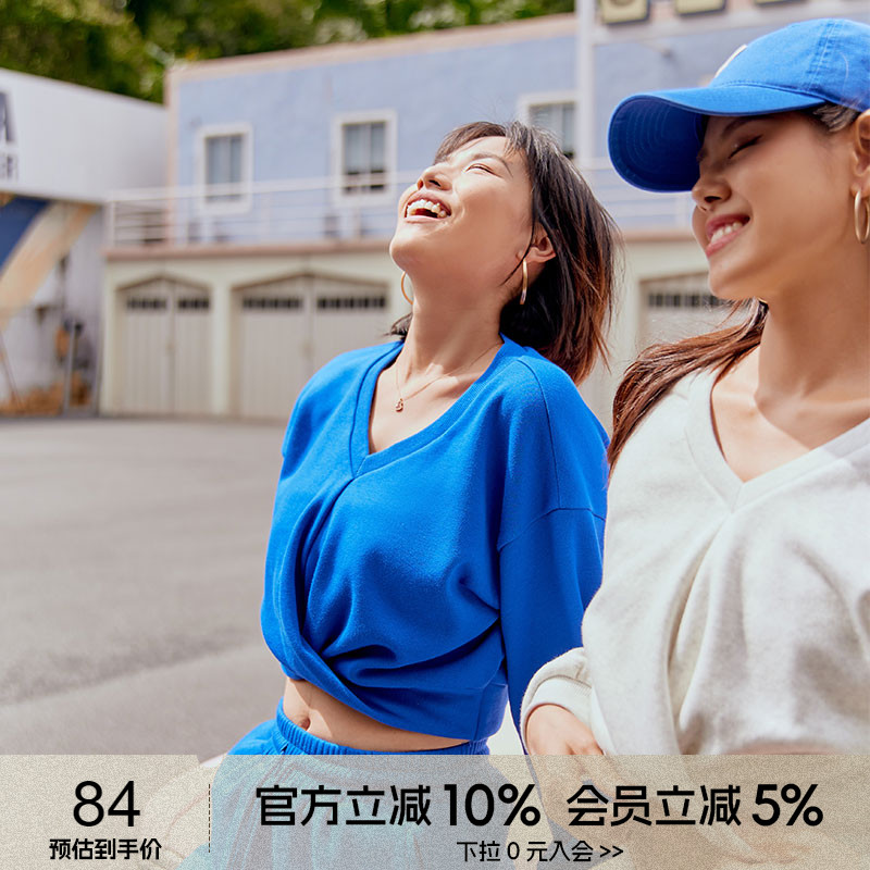 AlphaGym不倒绒秋冬加绒卫衣高腰短款拉升腰线运动休闲外套