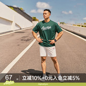 AlphaGymAIMHIGH印花网眼训练短袖 男快干跑步健身T恤运动上衣 长袖