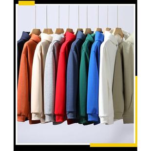 加绒圆领连帽多色情侣兄弟姐妹装保暖卫衣打底外穿比毛衣好穿