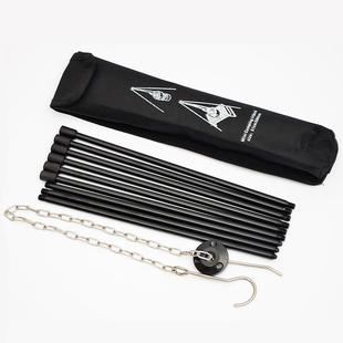 户外露营吊锅支架三脚架便携焚火炉篝火炉三角架野营野炊用品装备