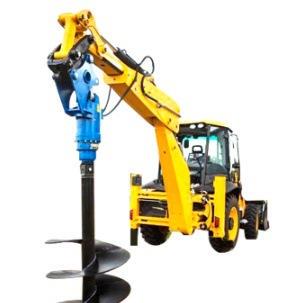 挖机改装螺旋钻机挖掘机改潜孔钻机旋挖钻孔打洞山地光伏打桩机