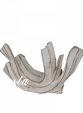 侘寂风法式客厅茶几餐厅插干花瓶花器售楼处酒店别墅摆件软装饰品