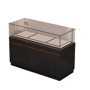 珠宝展示柜定制烤漆玻璃展柜博物馆古董饰品化妆品透明陈列柜展台