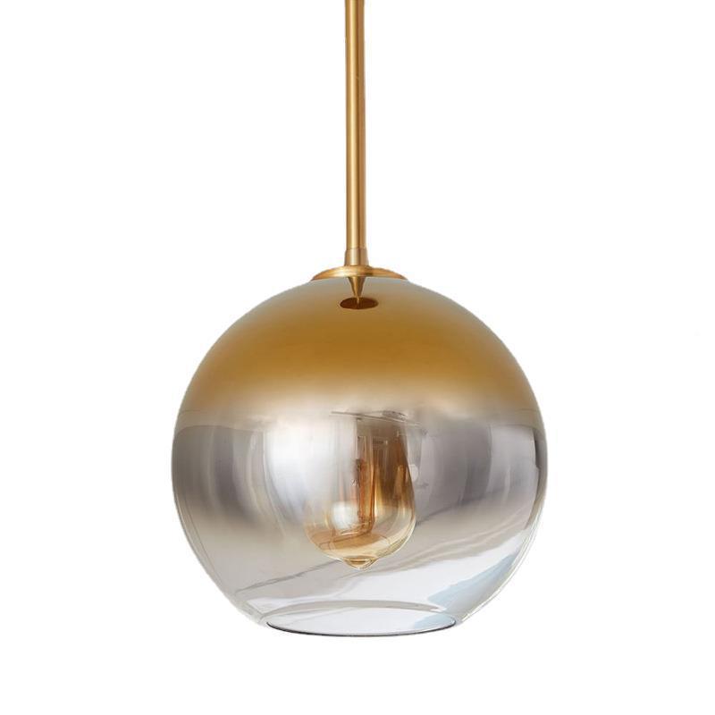 北客10956厅室头吧台卧餐厅渐变玻璃圆球组合吊灯床古欧镇灯具