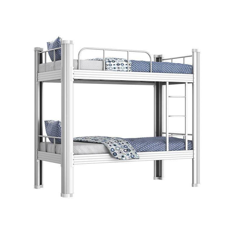 上下铺高低床双层铁架床学校学生宿舍员工公寓铁艺闭口型材双人床