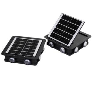 太阳能户外洗墙灯室外庭院防水别墅花园壁灯景观射灯装饰外围墙灯