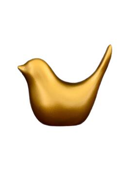 纯黄铜动物镇纸创意客厅书房桌面摆件文房书法铜压纸压条小鸟