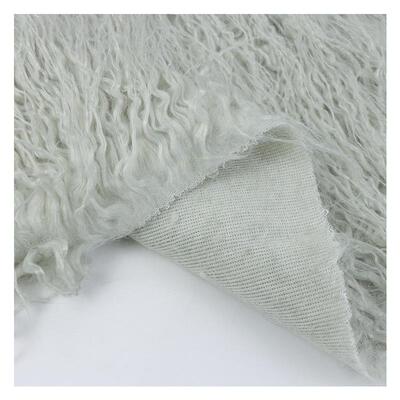 人造毛绒萝卜丝素色落水毛布料服装抱枕背景装饰长毛绒布