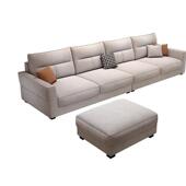 2024年新款 布艺沙发可拆洗棉麻现代简约客厅小户型直排三人位北欧