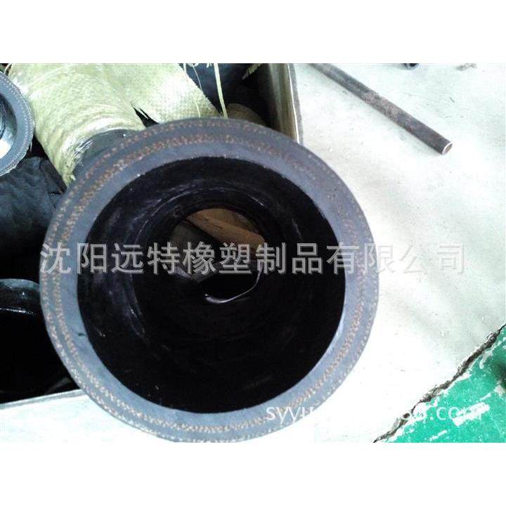 抽沙专用骨架吸引黑胶管4寸6寸8寸吸沙管带螺旋钢丝增强橡胶管