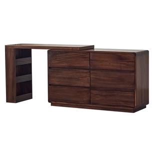 梳妆台家用卧室现代简约斗柜一体化妆台奶油风小户型可伸缩化妆桌