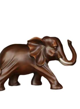 客厅玄关家居装饰品大象树脂工艺品摆件酒柜办公室桌面招财吸水象