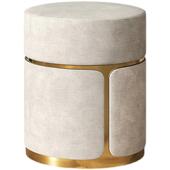 极简化妆凳网红软靠背轻奢金属梳妆椅支架小圆凳卧室小凳子美甲凳