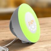 LED闹钟床头氛围灯智能模拟日出唤醒灯日落睡眠小夜灯七彩变色