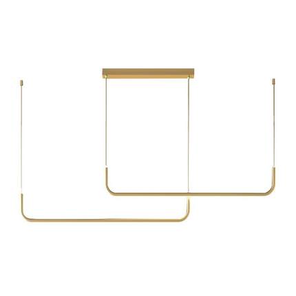 LED吊灯北欧餐厅吊灯三色创意个性吧台灯艺术现代简约led长条灯