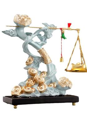 称心如意招财摆件客厅新中式家居饰品高档轻奢入宅乔迁新居礼品