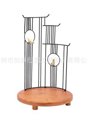 创意中式醉江南意境餐具高级酒店餐厅主题展示私房菜个性金属装饰