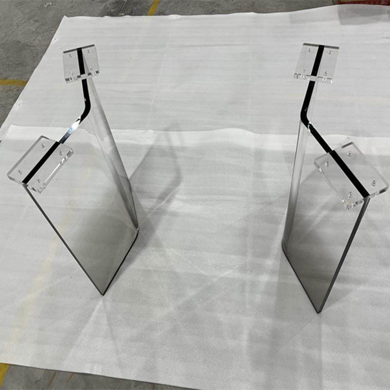 弧形黑色渐变亚克力桌腿悬浮透明桌脚餐桌茶几岛台支架支撑腿,基础建材,有机玻璃棒,淘宝优惠券,粉丝福利购,淘宝优惠卷