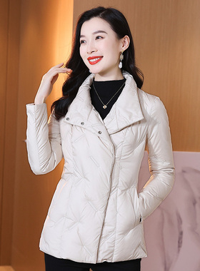 短款羽绒服女冬季2025新款高级感气质轻奢修身保暖白鸭绒外套962