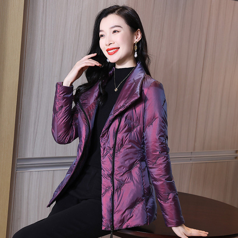 修身防寒短款立领小个子羽绒服