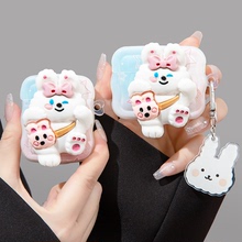 ins卡通创意适用airpodspro第二代保护套兔子pro2苹果耳机壳3代1蓝牙airpodpro硅胶一代高级感小众airpods3套