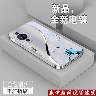 适用华为nova11pro手机壳新款智选hinova12se潮男Nova10高颜值12ultra电镀银保护套全包防摔创意粒子硅胶外壳