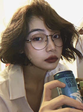 2025复古韩版潮抖音网红同款眼镜框女减龄金属圆框近视眼镜架ins