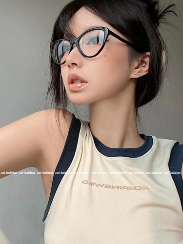 复古个性ins网红mona高街男眼镜