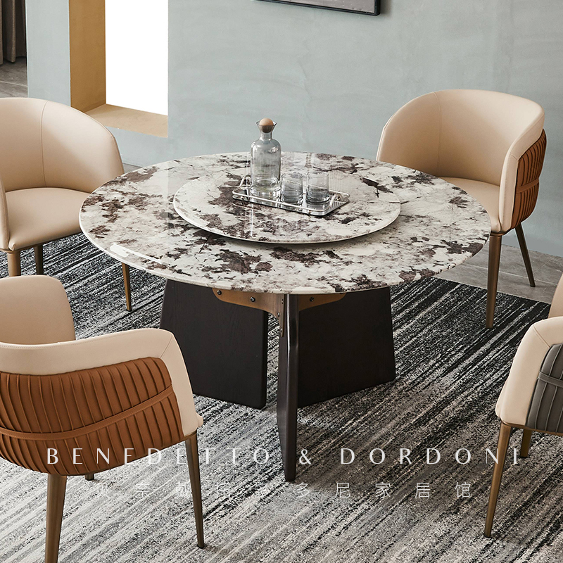 B&D意式雪山飞狐天然大理石餐桌