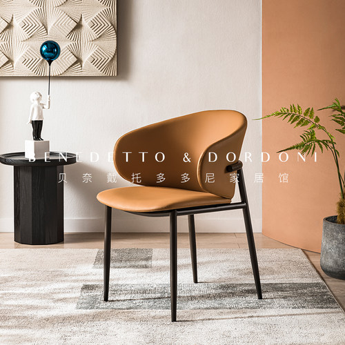 意式轻奢餐椅设计师网红高级意式