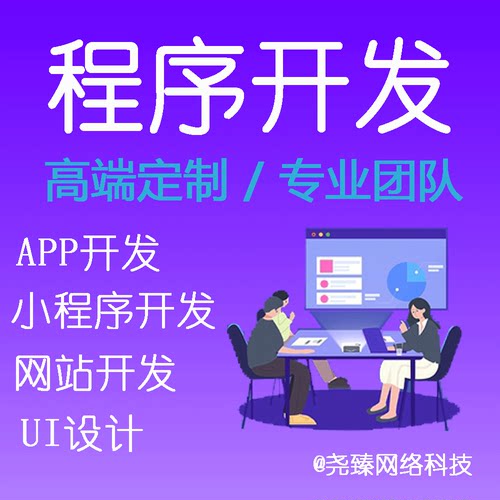 程序开发app定制微信小程序uniapp程序网站开发UI设计Java/C#/VUE