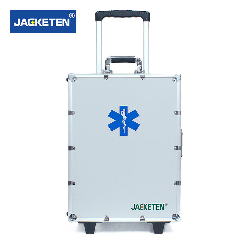 久菲特JKT-04正品救护车出诊拉杆急救箱|大型航空铝材院前抢救箱