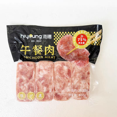 海旸 午餐肉 400克   家庭装午餐肉  手抓饼汉堡三明治配料