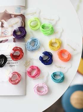宝宝皮筋不伤发韩国饰品糖果色女童小发圈婴儿橡皮筋扎头发头绳