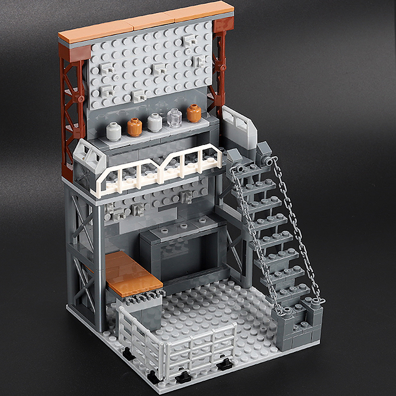 新款军事人仔兵工厂积木特种兵武器军火库士兵重火力枪械拼装玩具