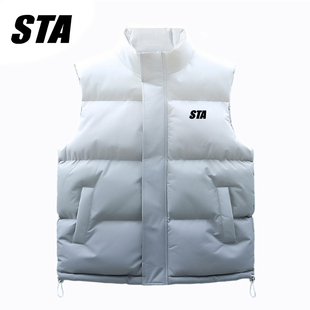 STA官网旗舰店正品马甲保暖秋冬季男女情侣无袖羽绒棉服外套棉衣