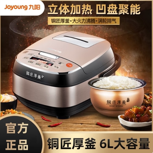 Joyoung/九阳 F-60FZ1电饭煲多功能家用电饭锅煮饭锅铜匠厚釜胆6L