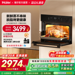 [政府补贴]海尔蒸烤一体机嵌入家用蒸烤箱蒸箱烤箱瞬蒸C50TAU1