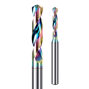 加长七彩铝用内冷钨钢钻头超硬定柄3D5D中心出水硬质合金麻花钻咀