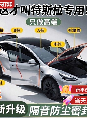 适用于特斯拉毛豆焕新版ModelY/YL/3仪表台B柱密封胶条车门隔音条