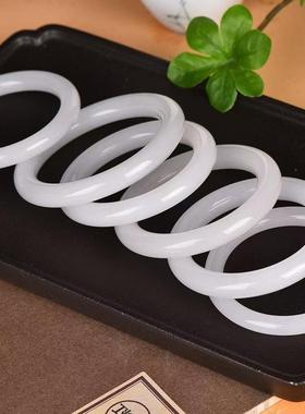 圆条手镯天淼玉器金丝玉羊脂玉