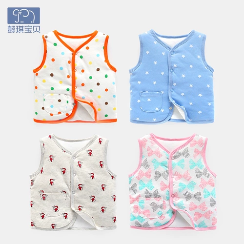 Детский жилет, утепленный хлопковый бюстгальтер-топ для новорожденных подходит для мужчин и женщин, 0-3 мес.