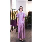 真丝双宫拼宋锦上衣25574 新款 穿搭师小鱼