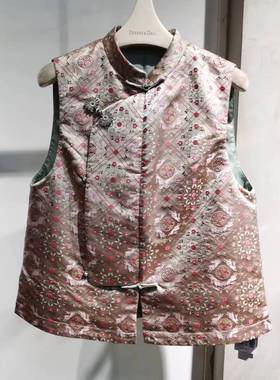 【穿搭师小鱼】非物遗宋锦国风夹棉马夹28373