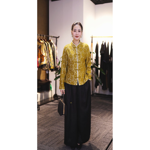 【穿搭师小鱼】新款秋冬国风打底衫25728