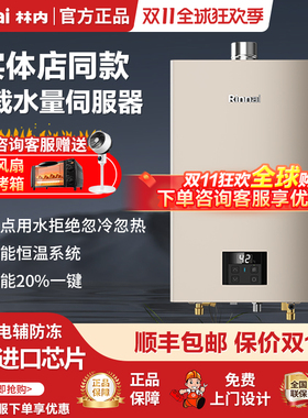 Rinnai/林内RUS-16E32G-CJ家用恒温燃气热水器焕境系列强排16升